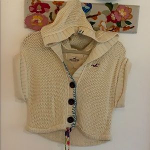 Hollister cropped hooded sweater
